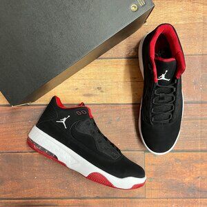 Jordan Men's Max Aura 2 "Black/White-Red" Basketball Shoes